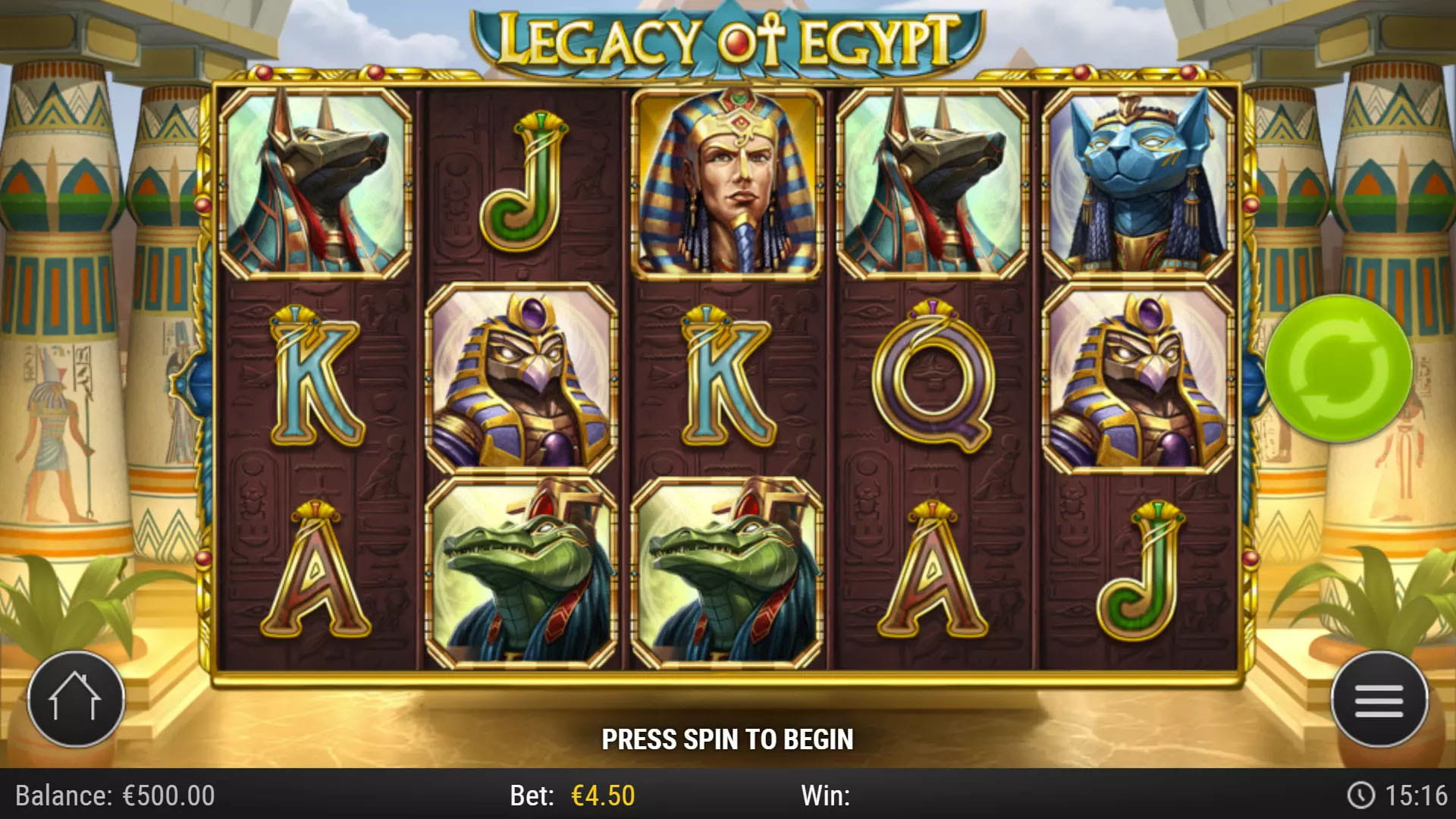 Legacy of Egypt — banner principal en Casinado Casino