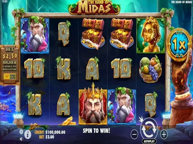 The Hand of Midas — banner principal en Casinado Casino